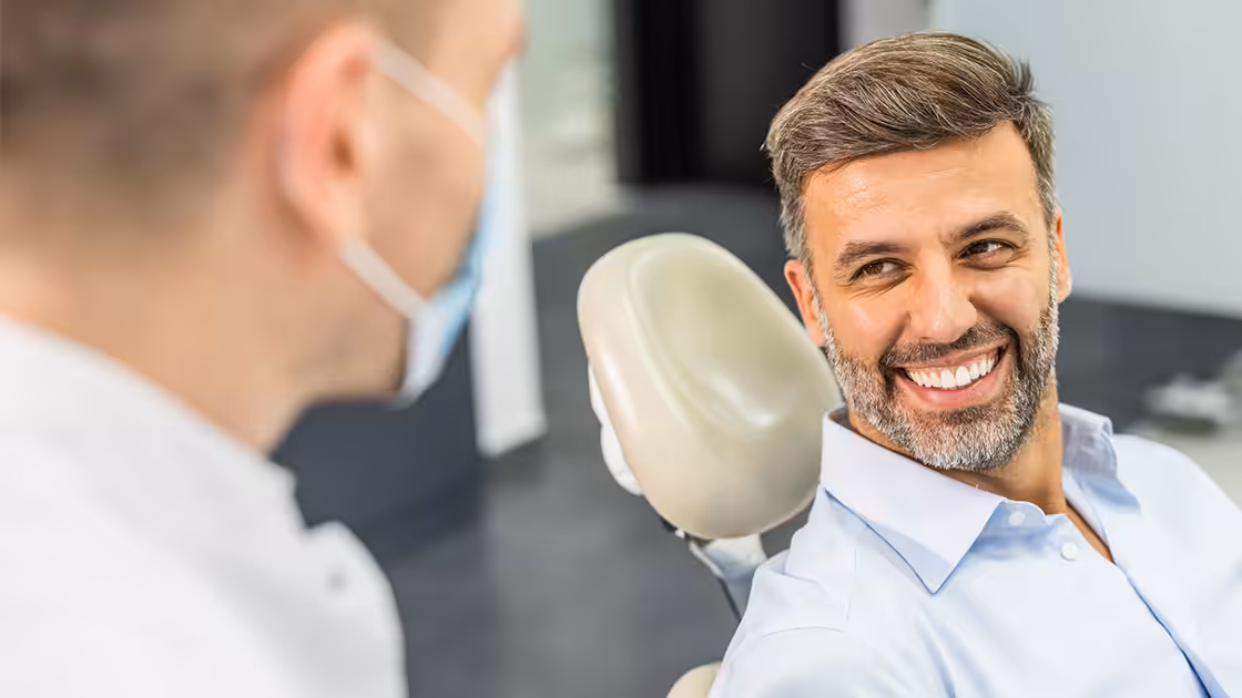 Man smiling
