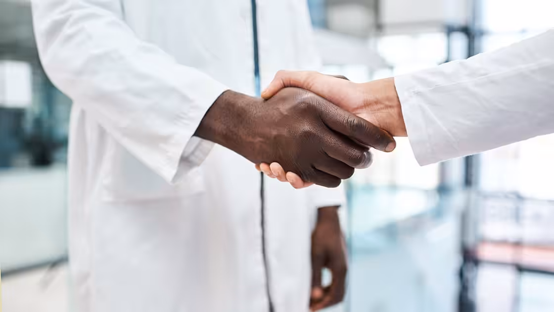 Referring Doctors Shaking Hands